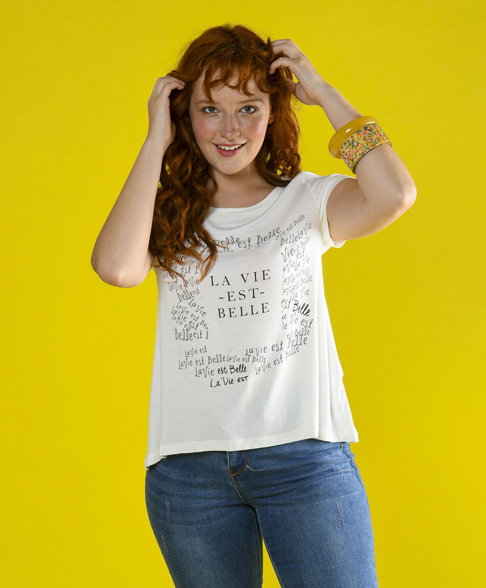 Polera estampada