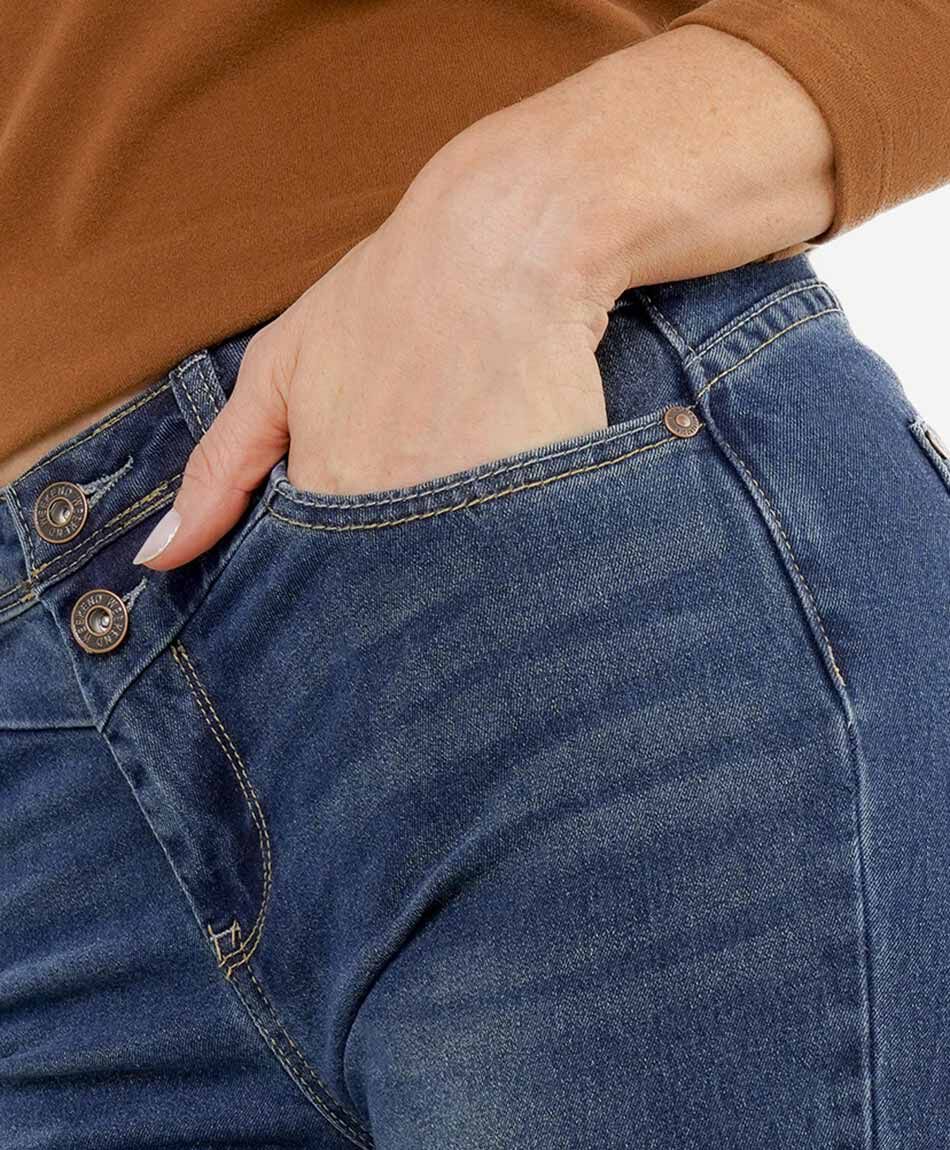 Jeans mujer desgastado skinny fit