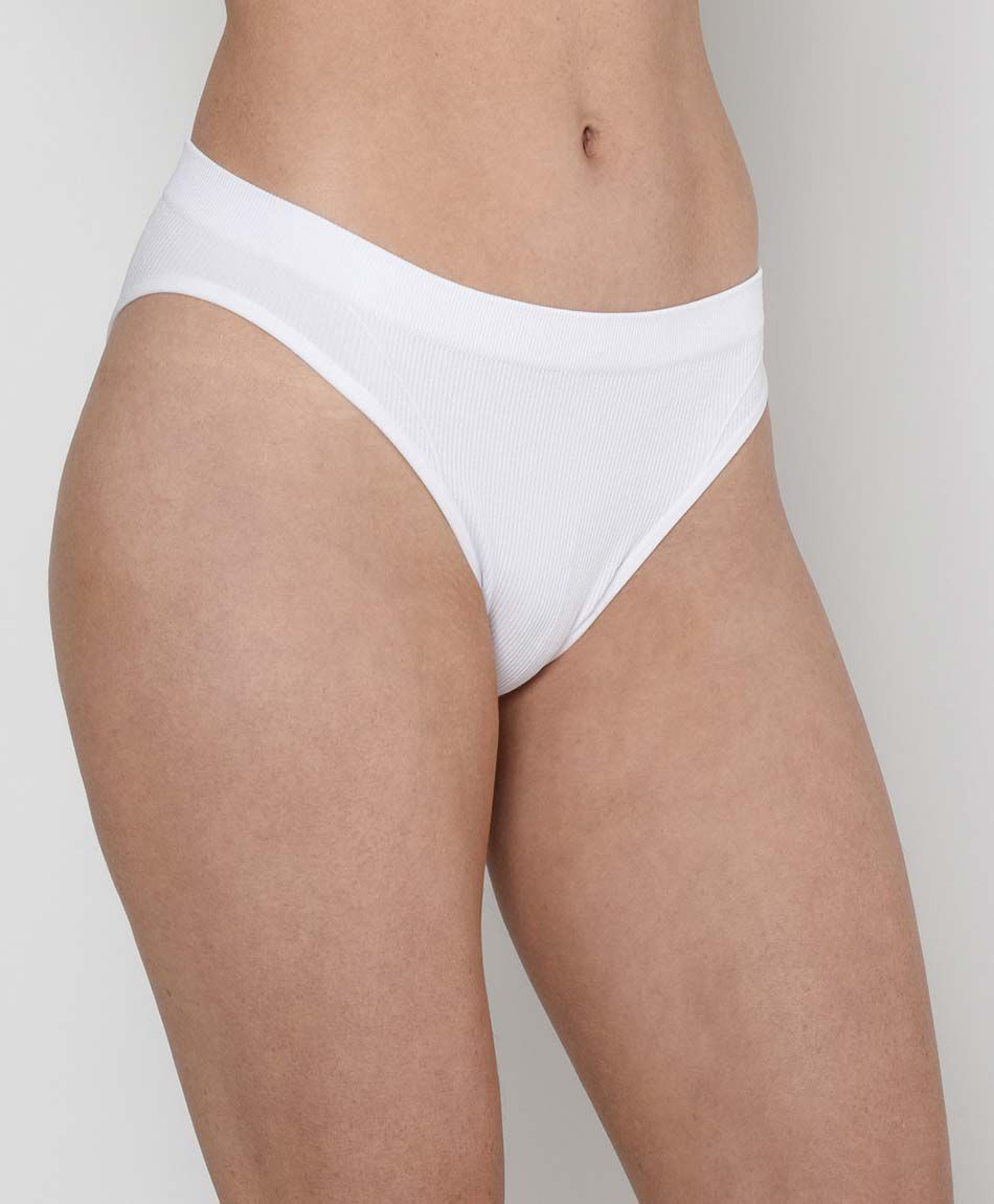 Bombacha bikini mujer seamless acanalado