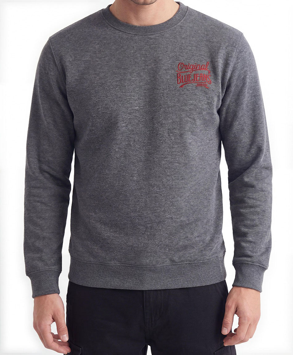 Buzo hombre logo rojo