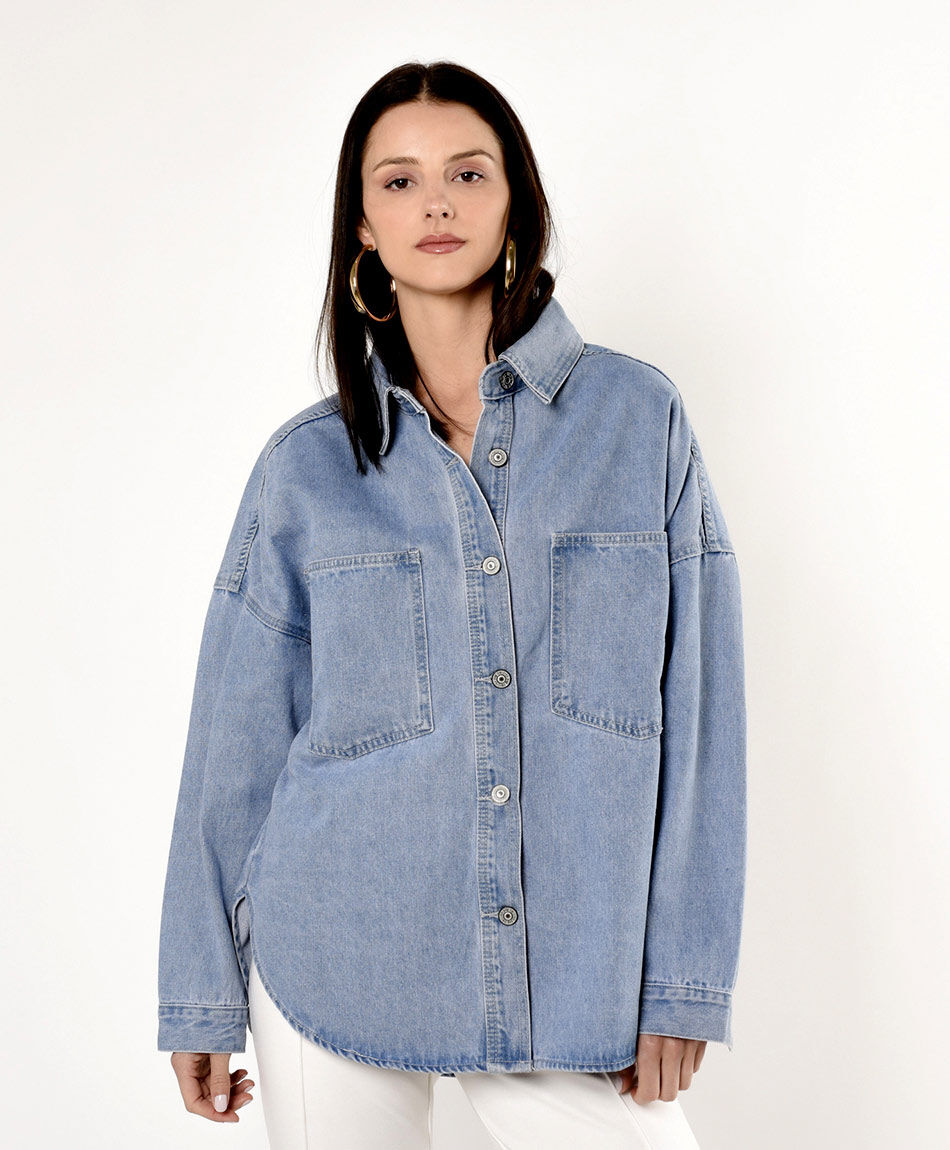 Chaqueta mujer denim oversize