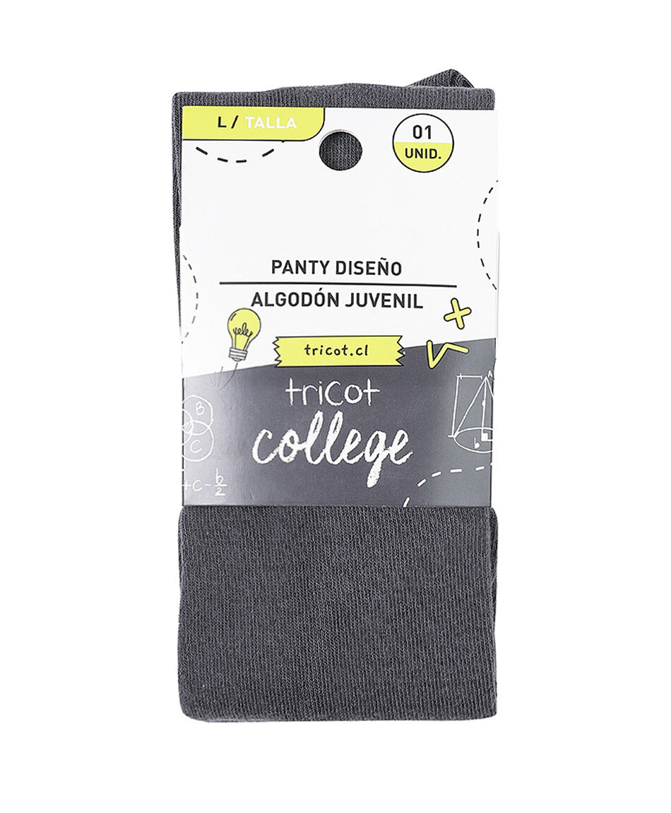 Panty escolar ni&ntilde;a flores blancas