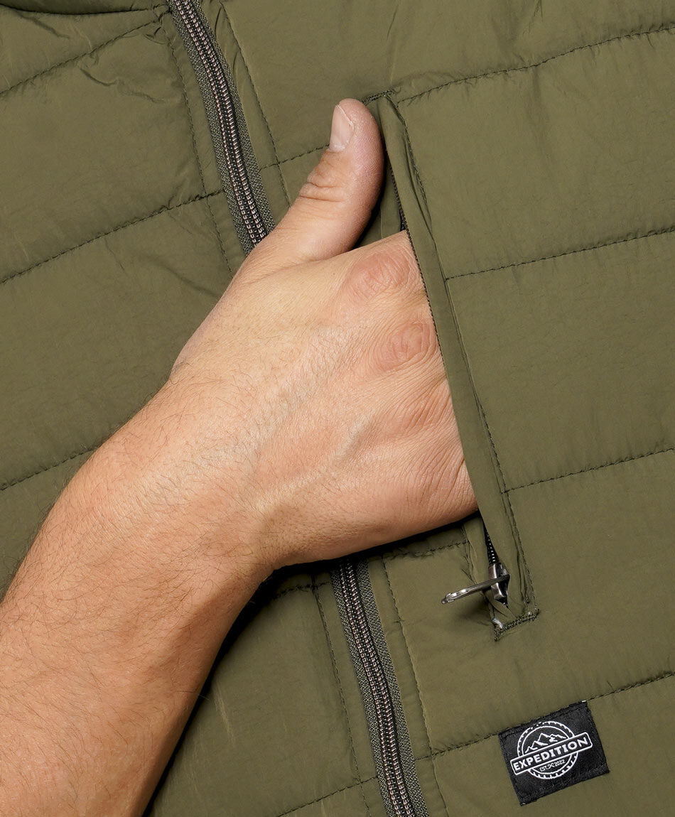 Parka hombre sin mangas estilo pescador