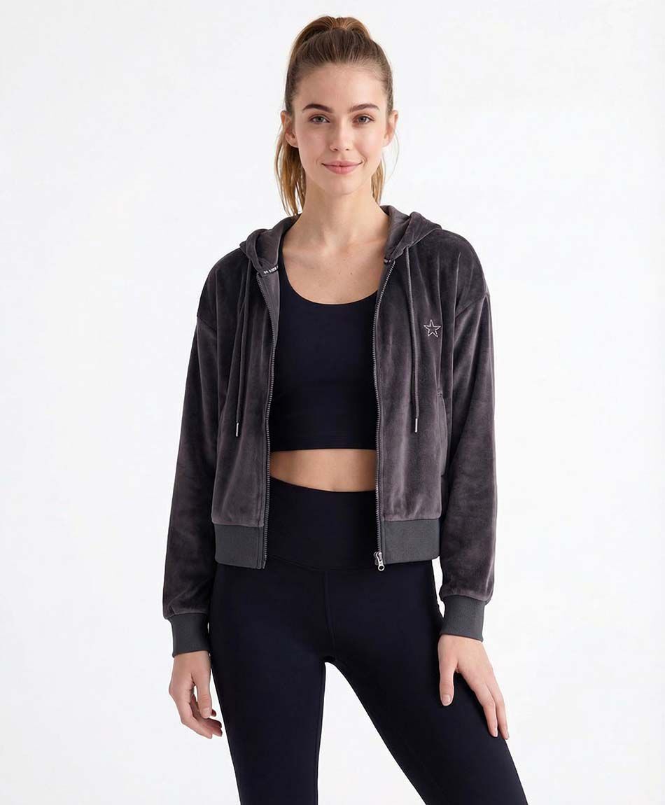 Buzo deportivo mujer plush grey