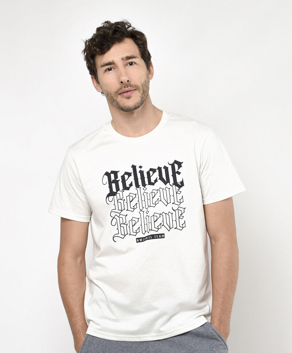 Remera deportiva hombre believe