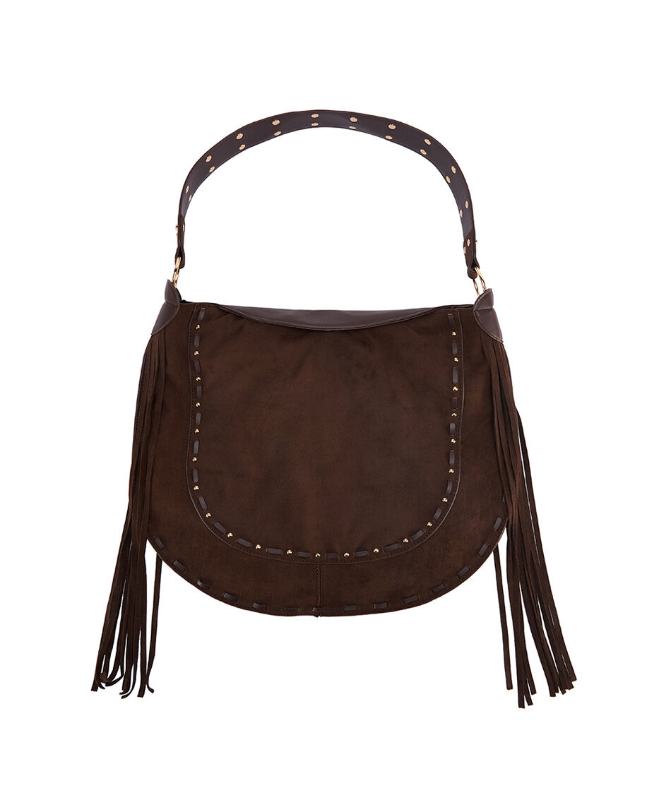 Bolso mujer suede flecos