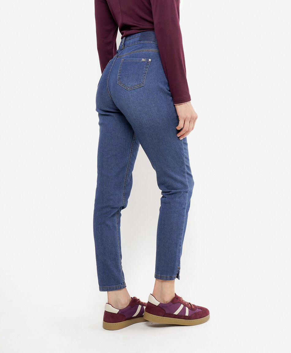Jeans mujer pretina doble skinny fit