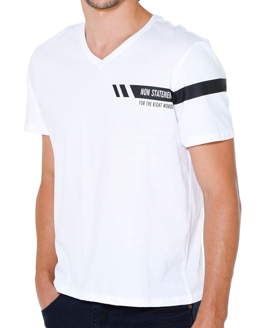 Polera lisa cuello v
