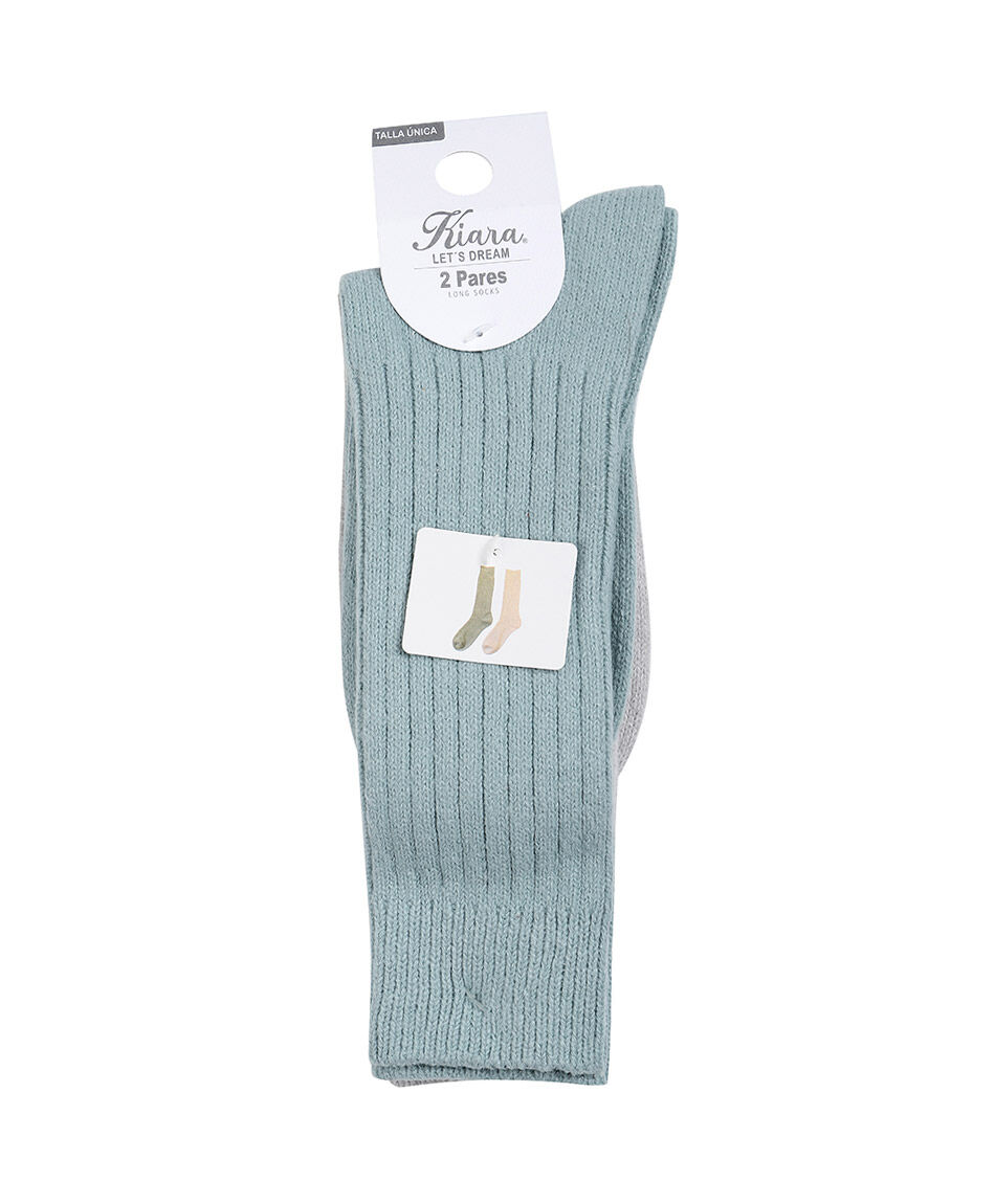 Pack 2 medias mujer lisos