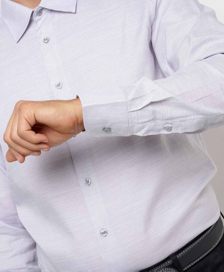 Camisa hombre elegante dise&ntilde;o l&iacute;neas verticales