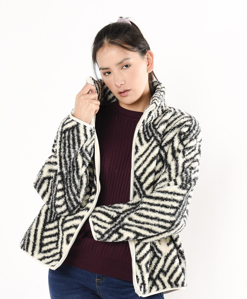 Chaqueta mujer bicolor