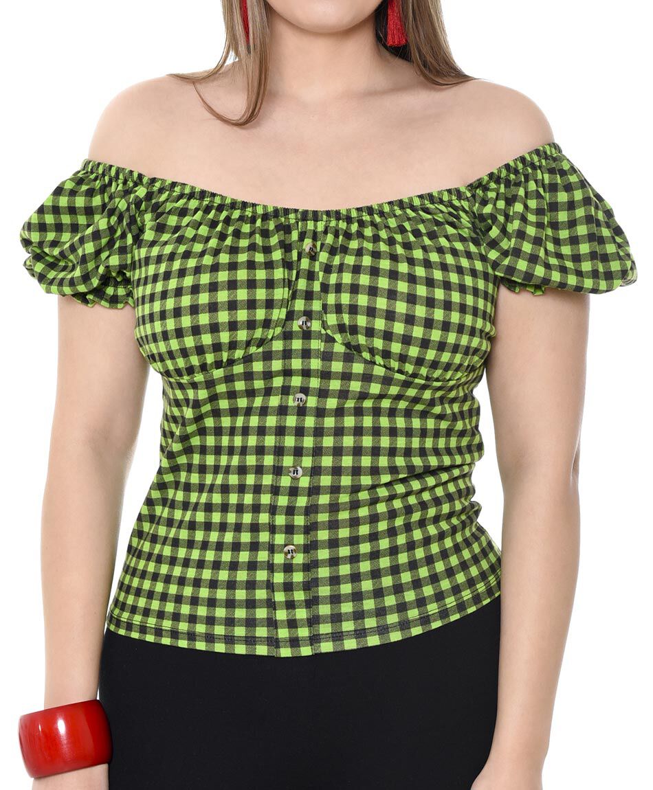 Blusa manga puff