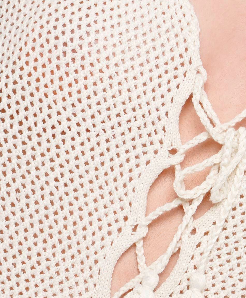 Tejido mujer crochet tiras frontal