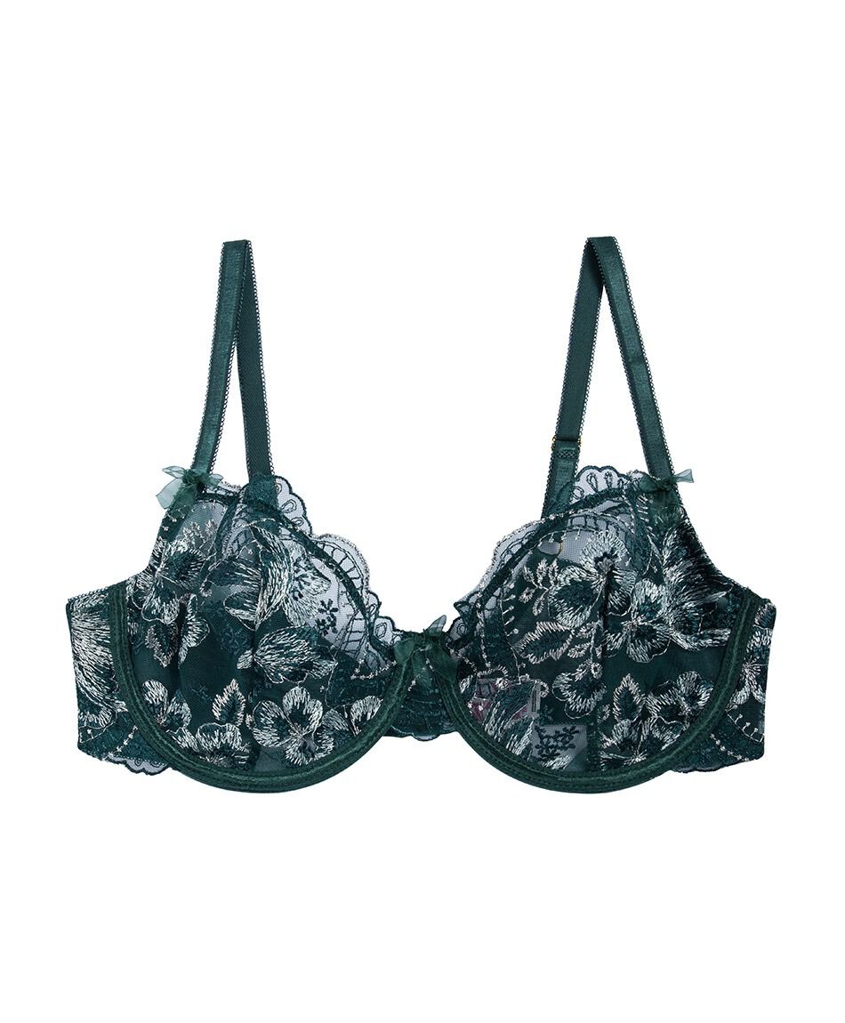 Corpi&ntilde;o mujer big flores bordadas