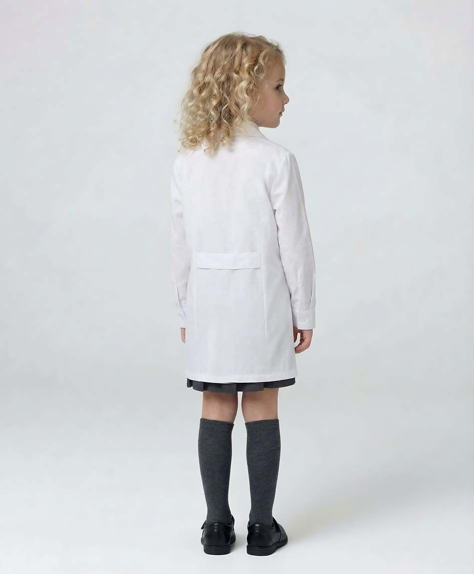 Delantal escolar blanco ni&ntilde;a