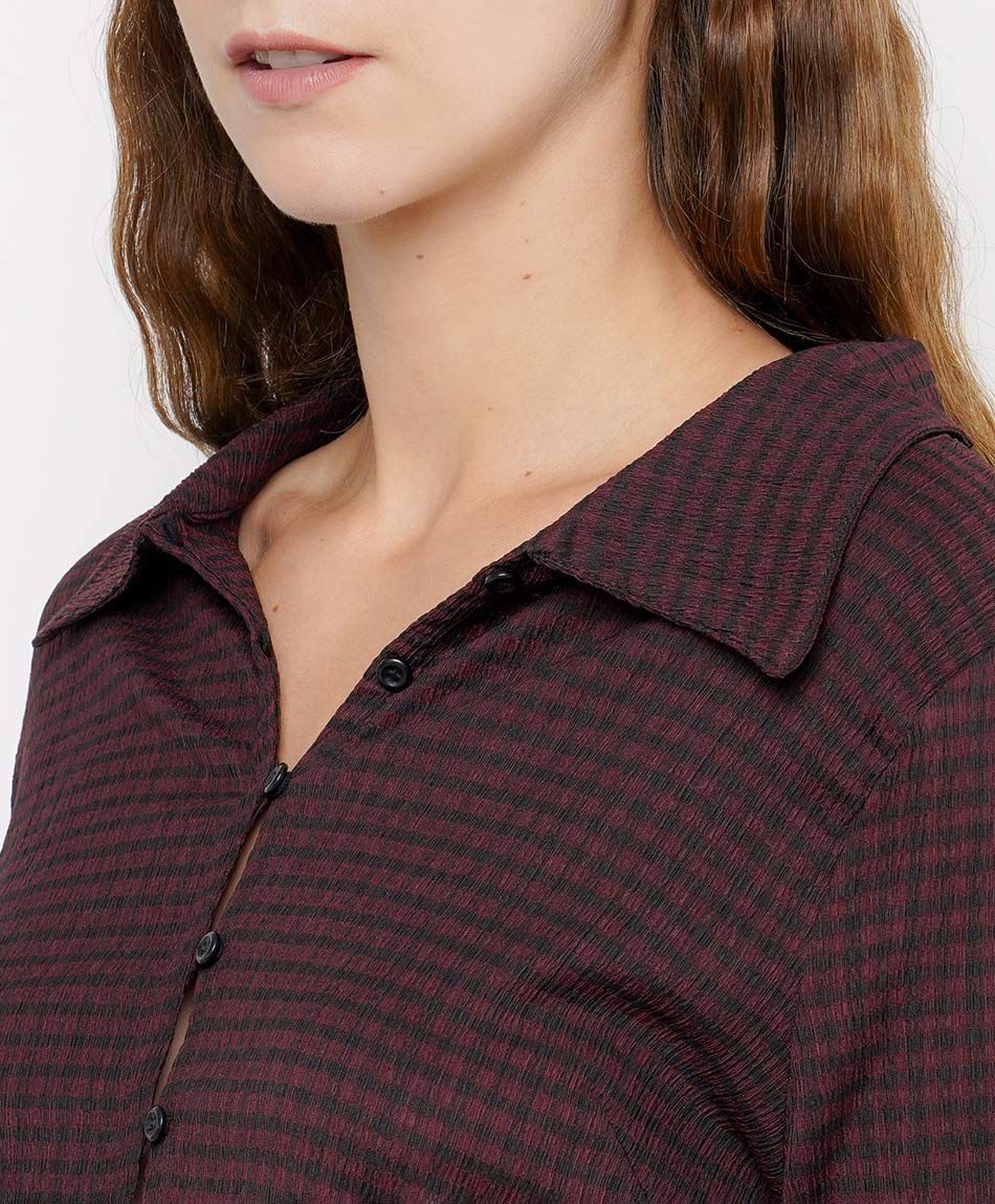 Camisa mujer cuadrill&eacute;
