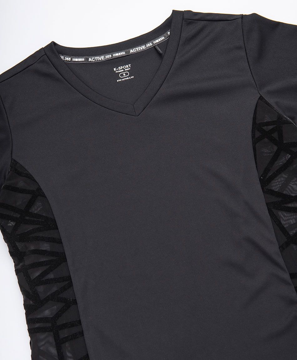 Remera deportiva mujer malla