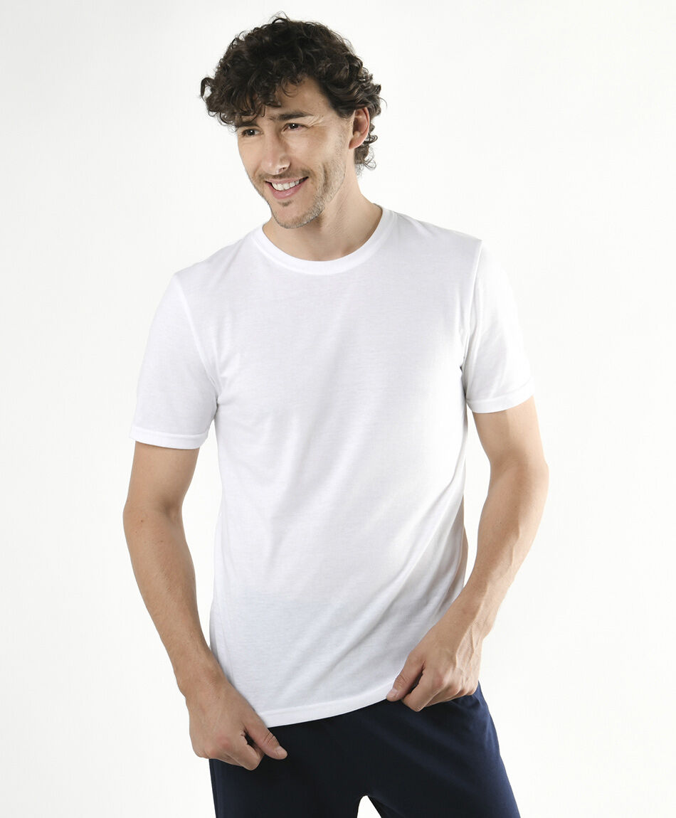 Pack 2 camisetas hombre lisas manga corta