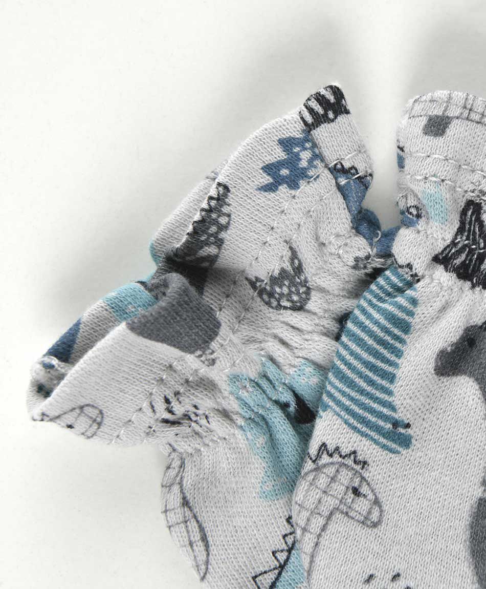 Pack gorra  y mitones beb&eacute; dinosaurios