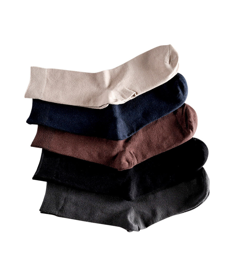 Pack 5 medias hombre lisos