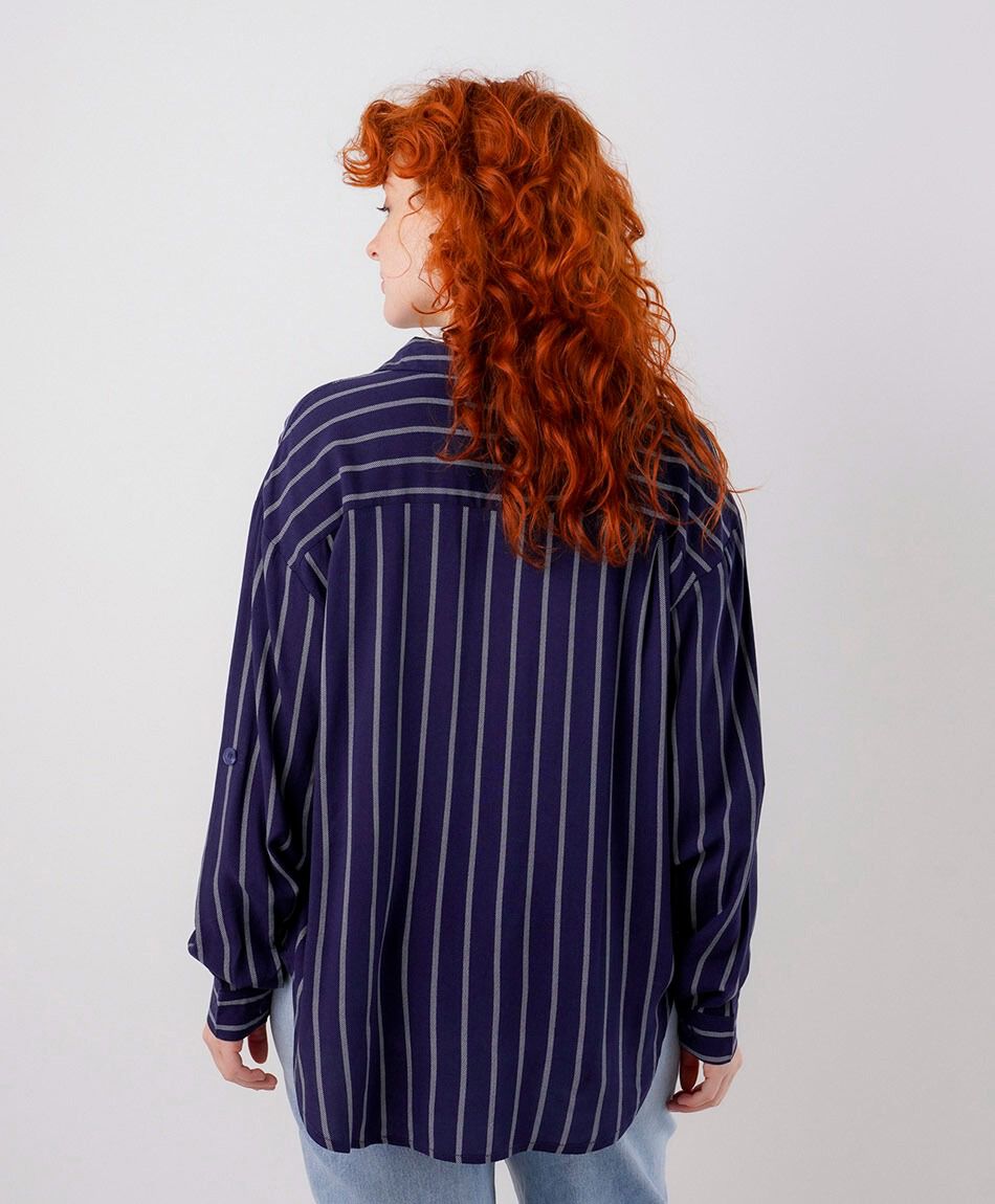 Camisa mujer lineas mix