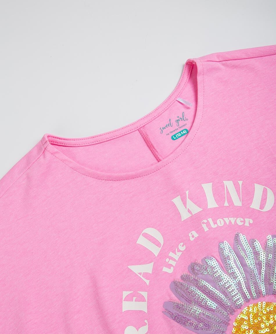 Remera ni&ntilde;a crop lazo