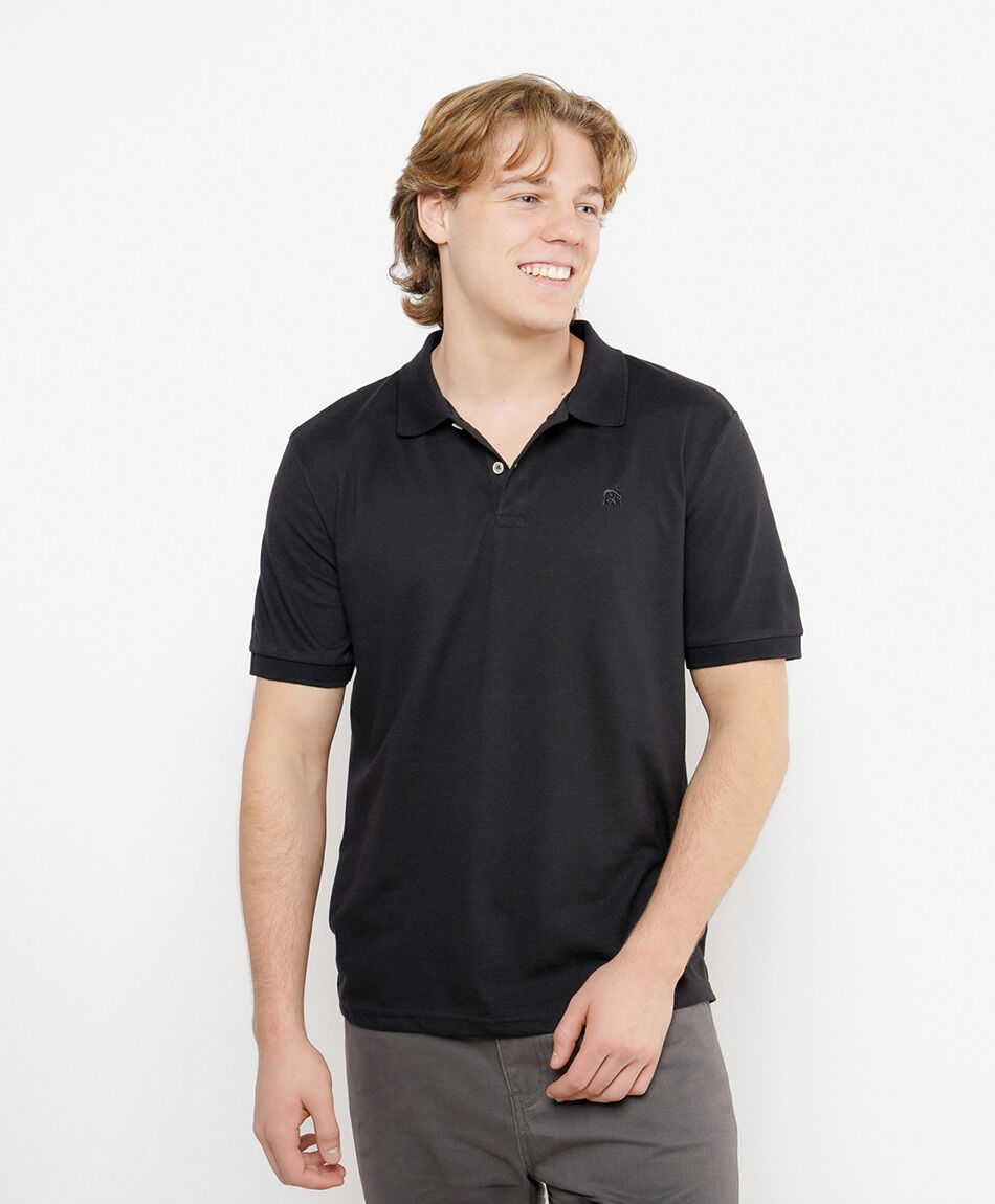 Remera hombre lisa cuello piqu&eacute;