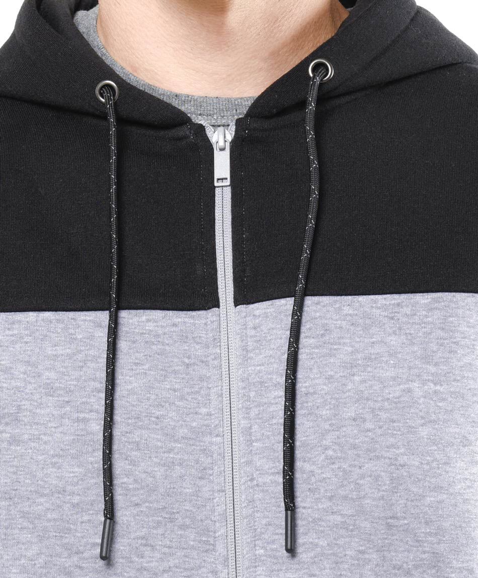 Buzo hombre gris y negro