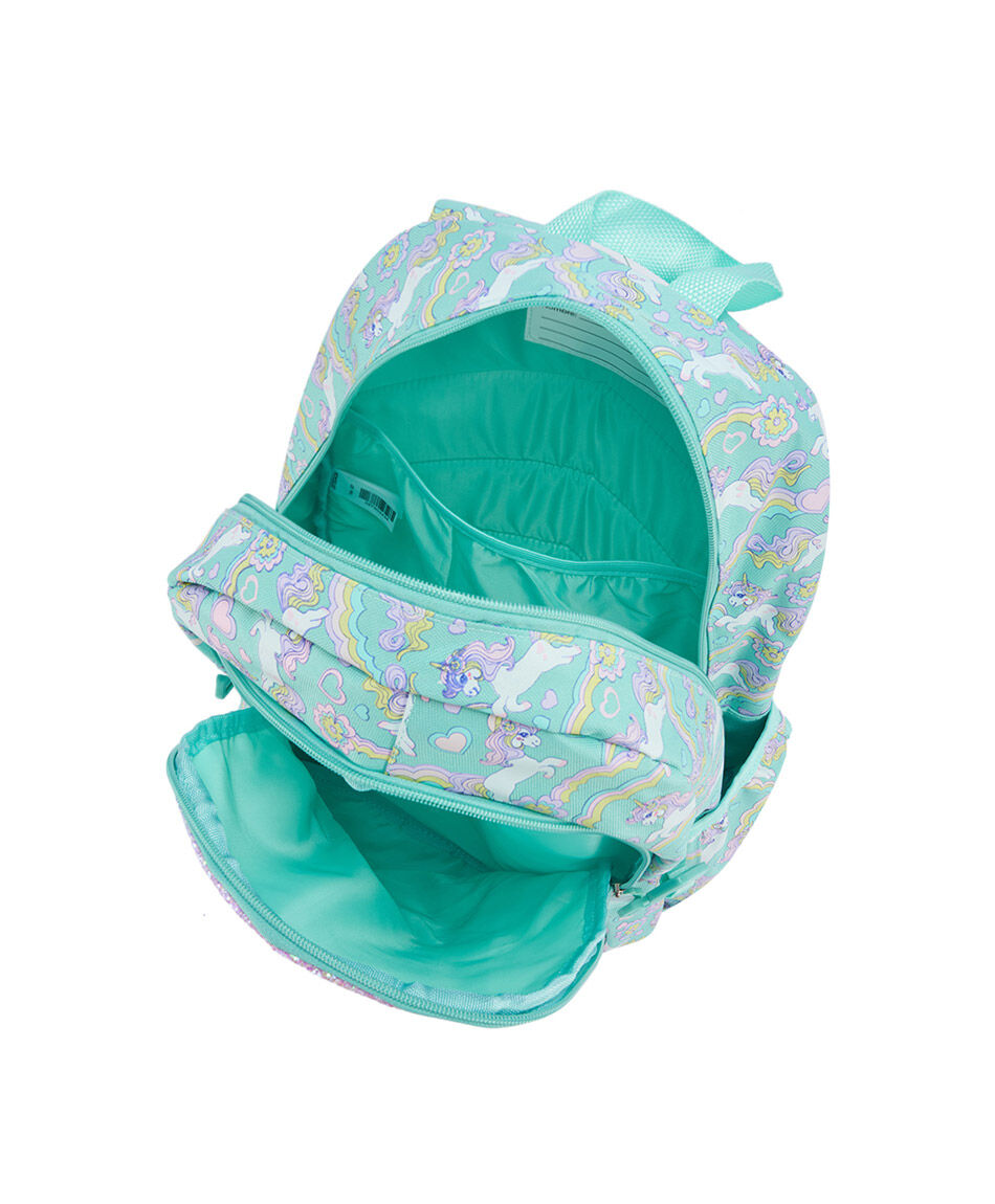 Pack mochila y accesorios escolar unicornio