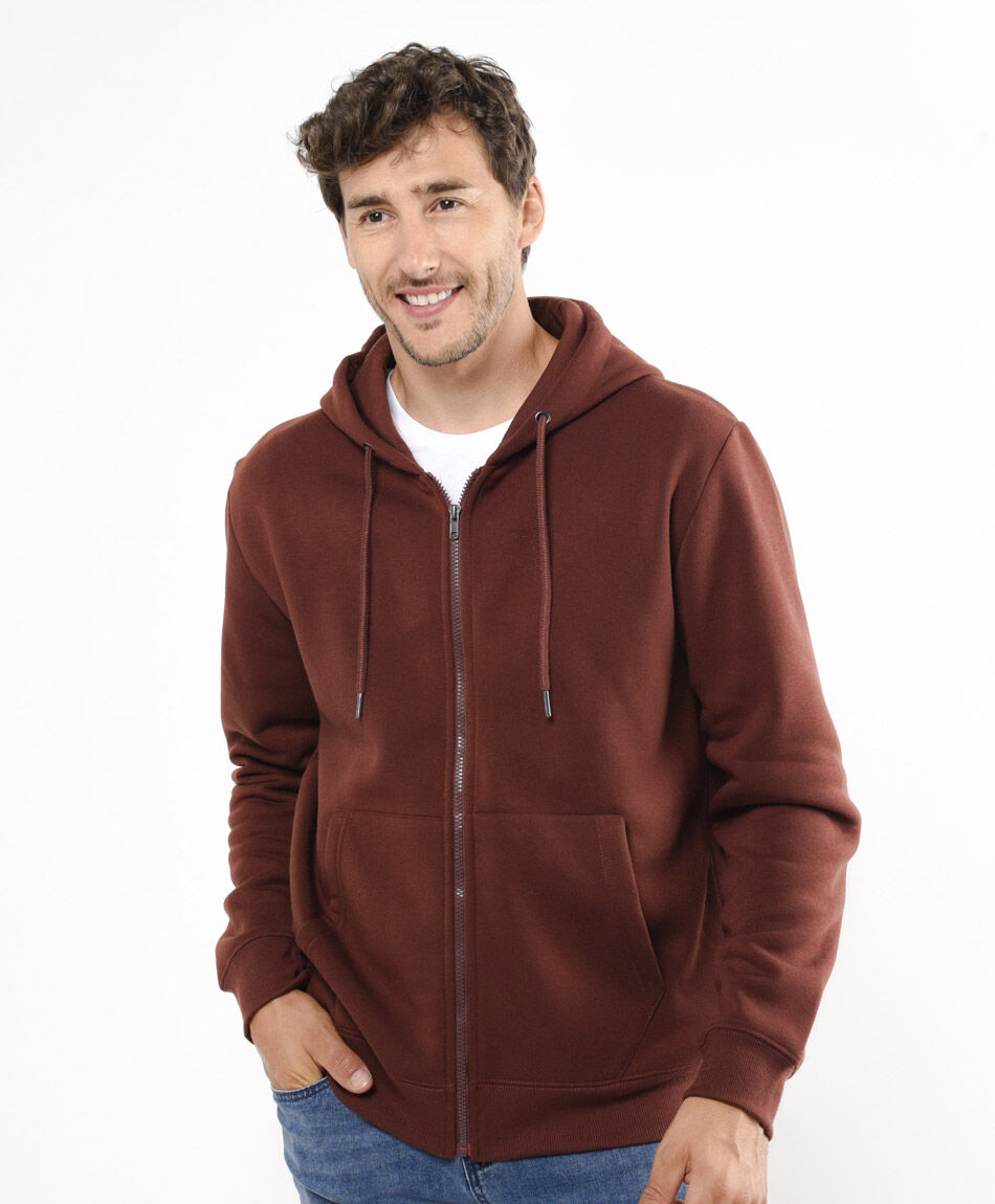 Buzo hombre cierre entero bolsillos