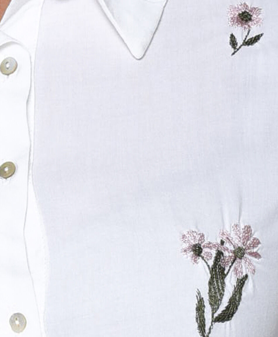 Blusa bordado flores