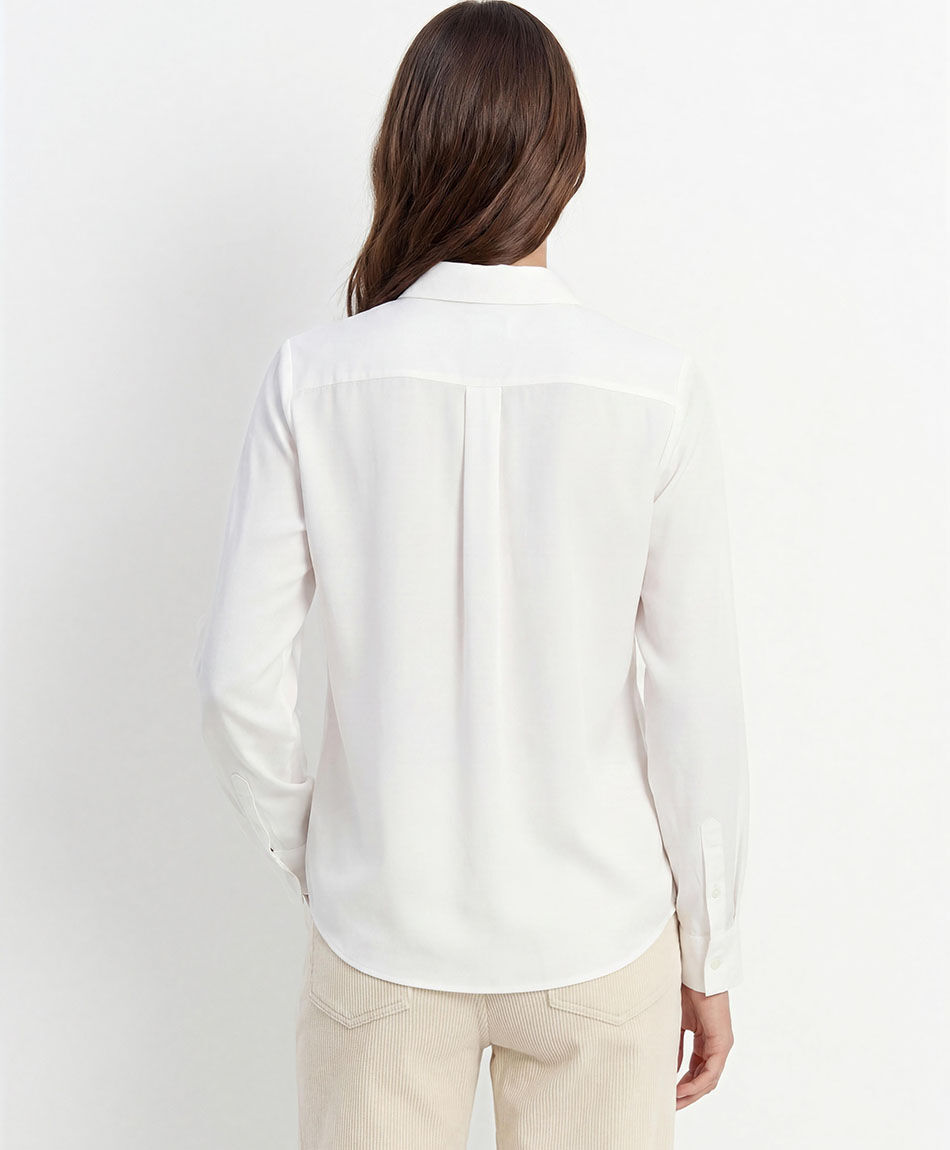 Camisa mujer lisa blanca