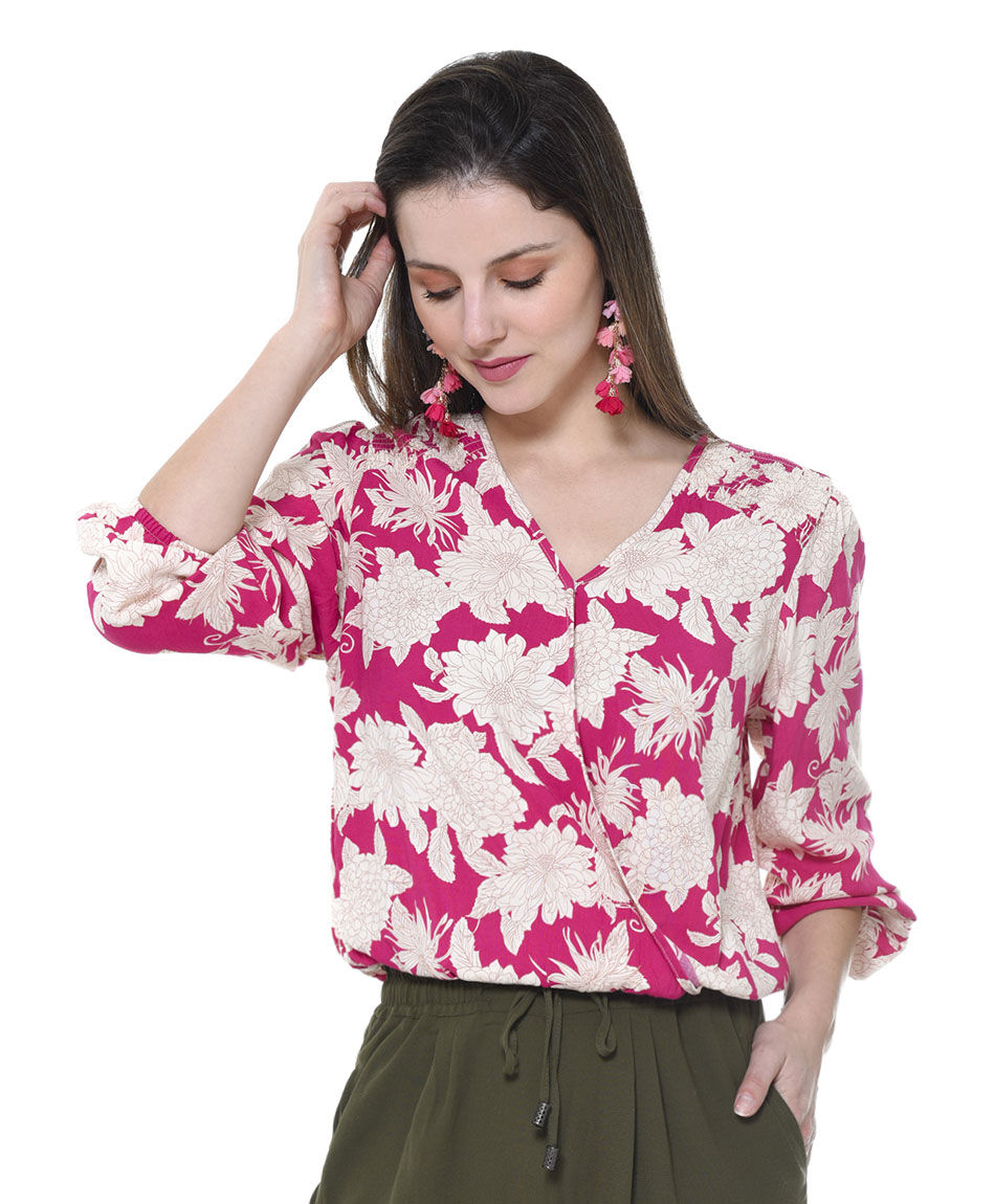 Blusa estampada japones