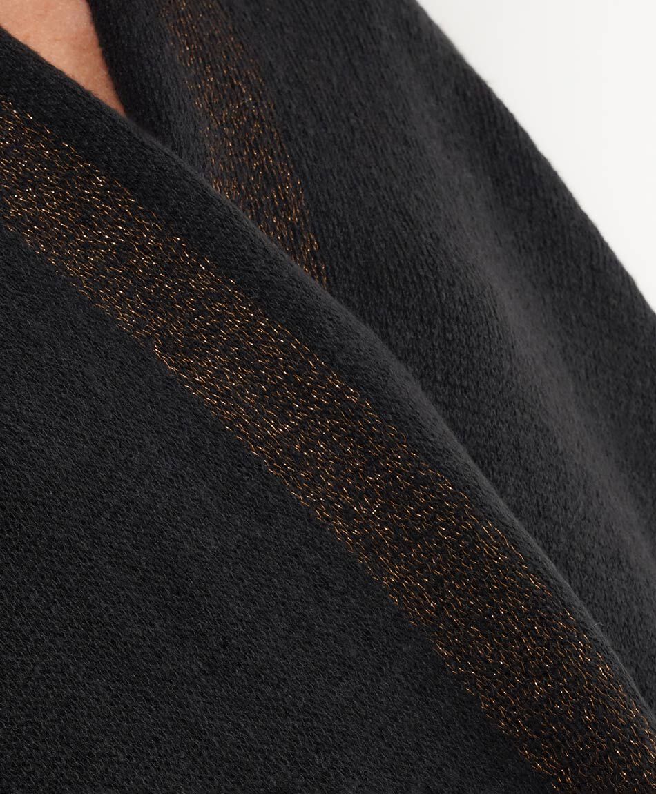 Poncho mujer contraste brillos