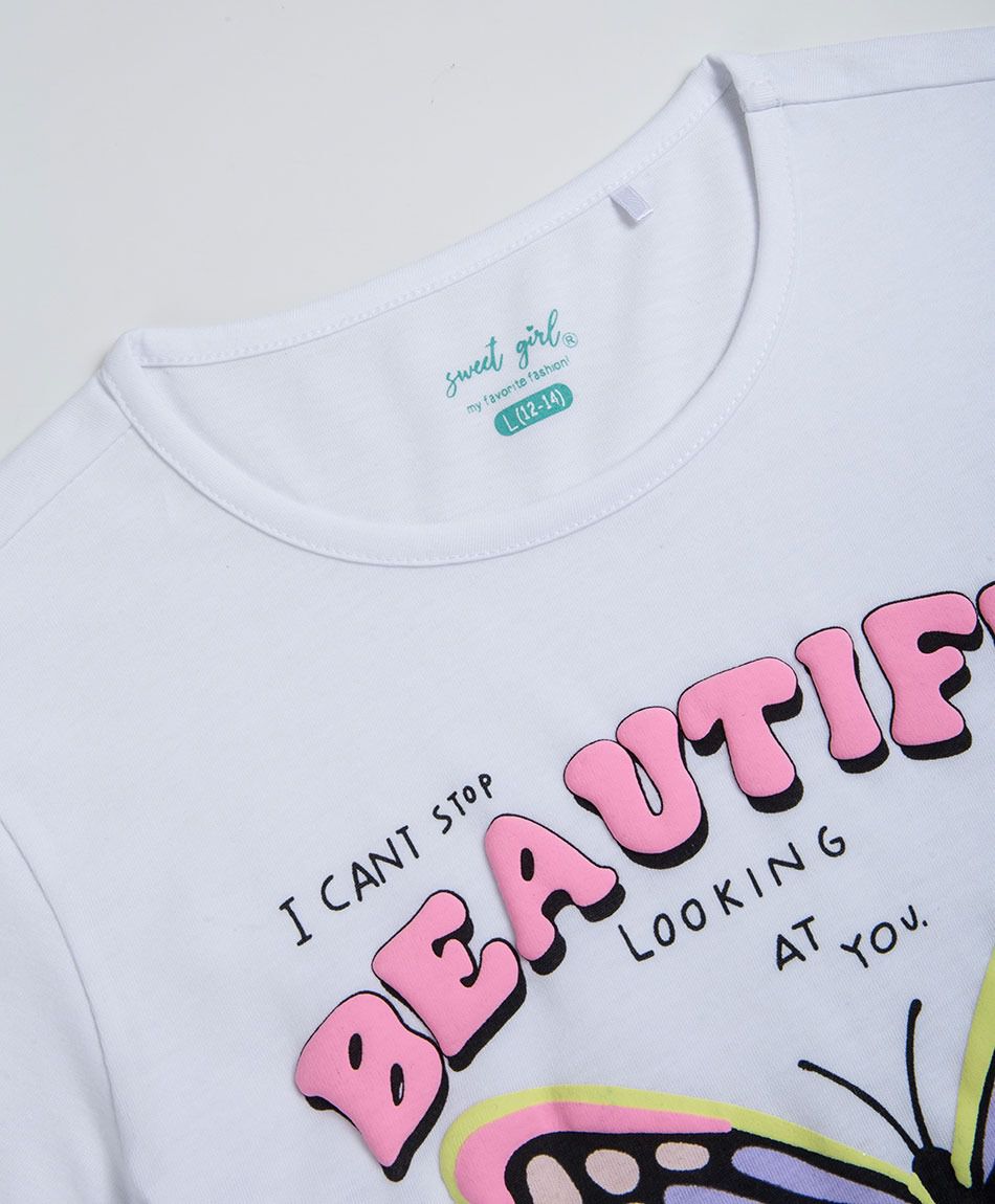 Remera ni&ntilde;a mariposa