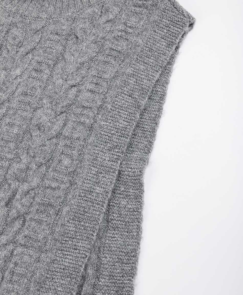 Poncho mujer pinny grey