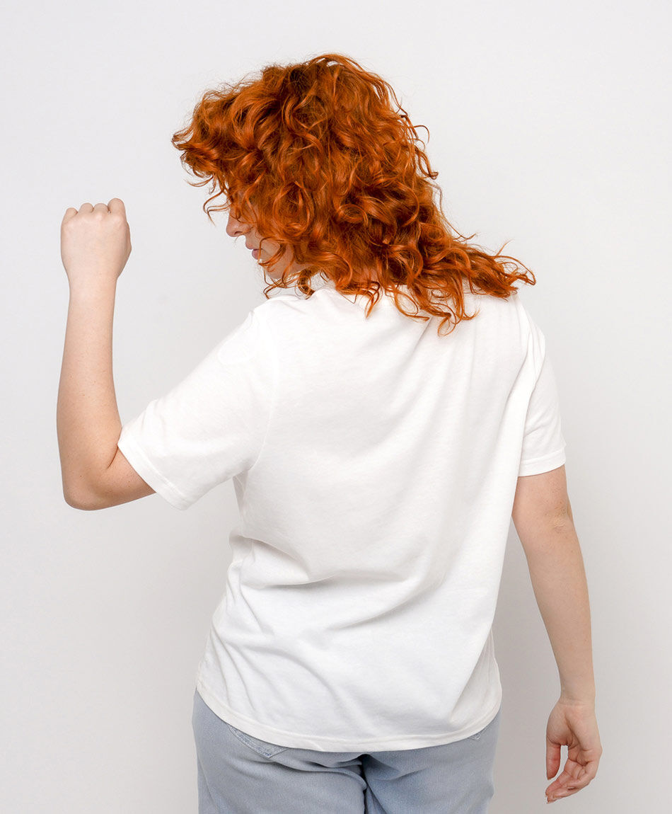 Remera mujer estampado croissant