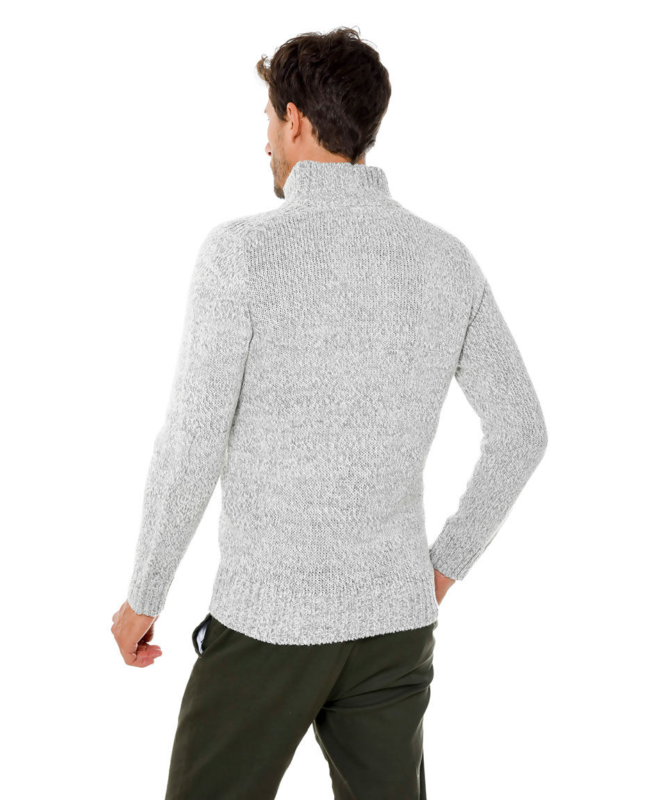 Sweater melange cierre