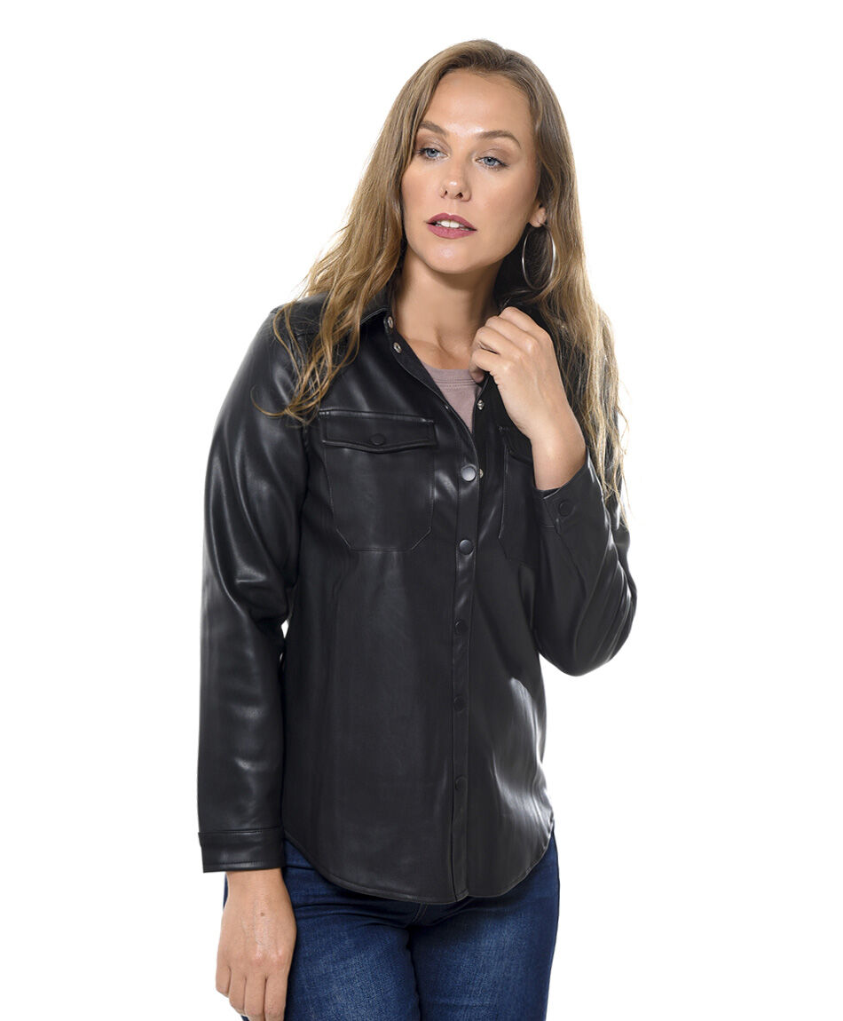 Camisa eco cuero