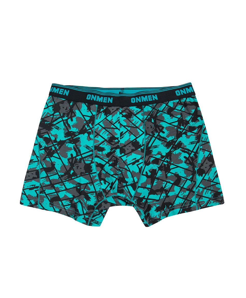 Pack 3 boxer hombre dise&ntilde;o verde