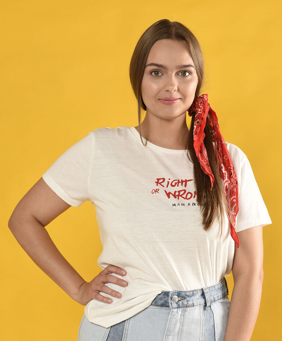 Polera estampada