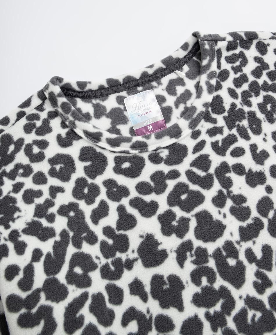 Pijama mujer polar animal print