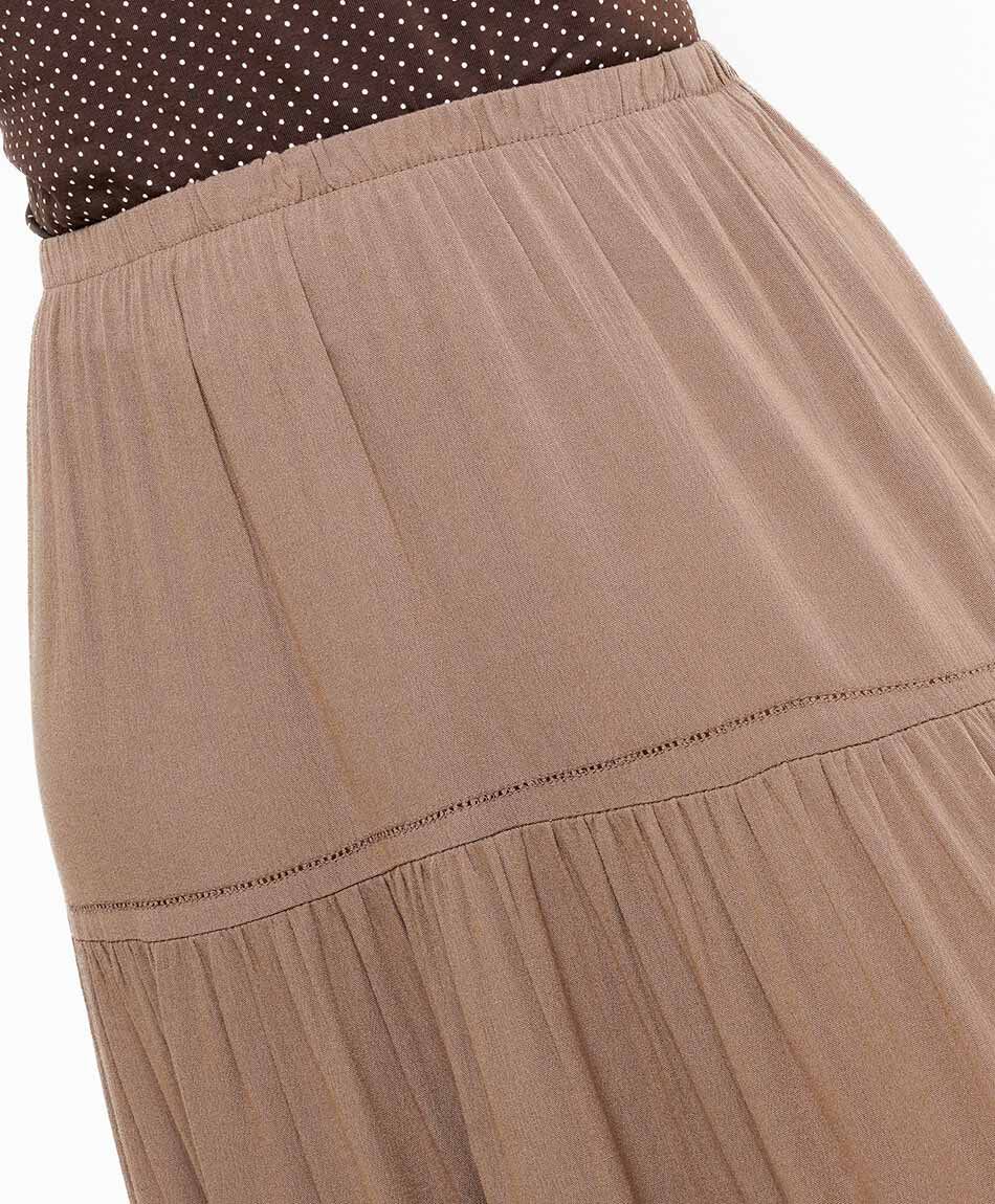 Pollera mujer pisos encaje