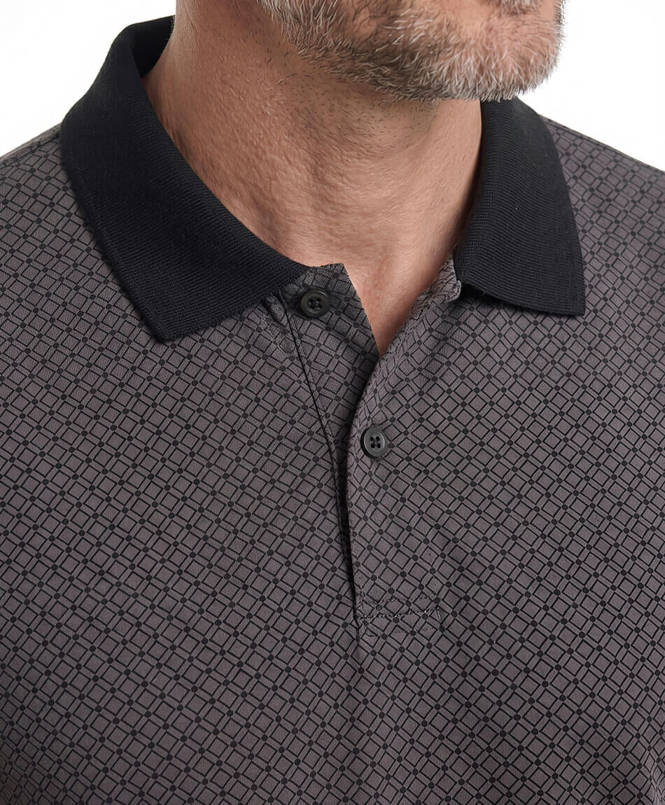 Remera hombre polo rombos