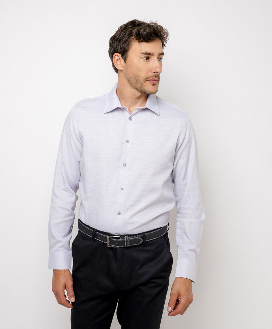 Camisa hombre elegante dise&ntilde;o l&iacute;neas verticales