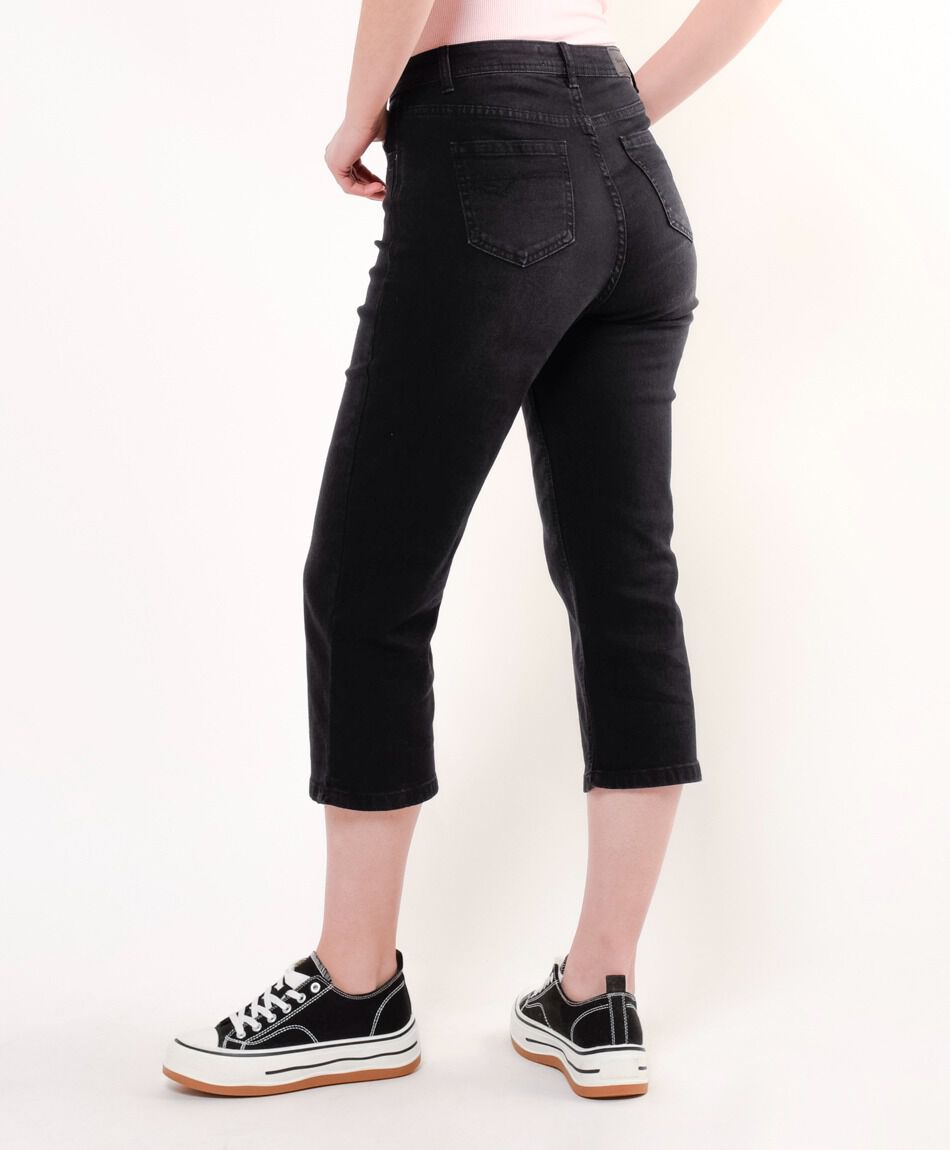 Jeans mujer capri black