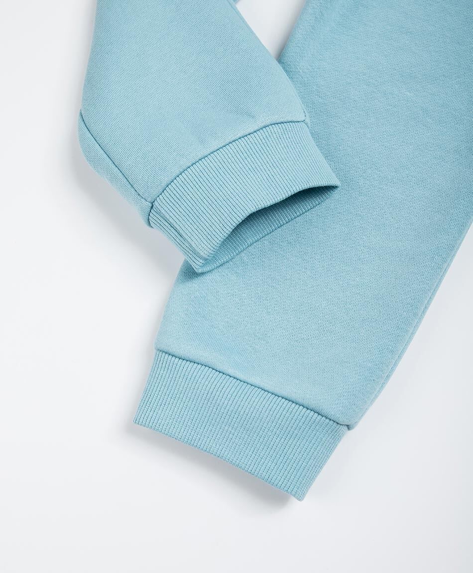 Set buzo beb&eacute; wild celeste