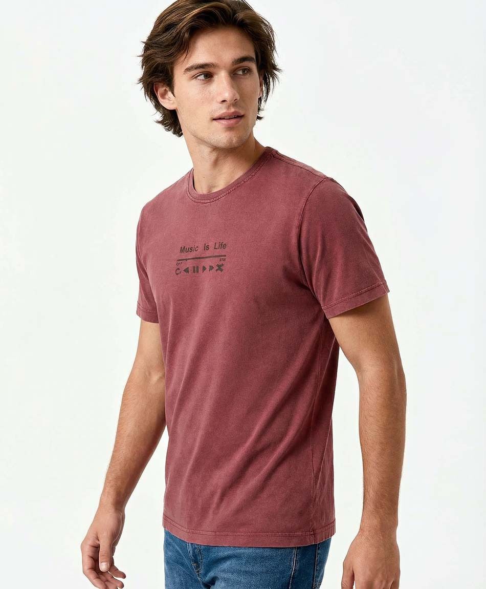 Remera hombre music is life