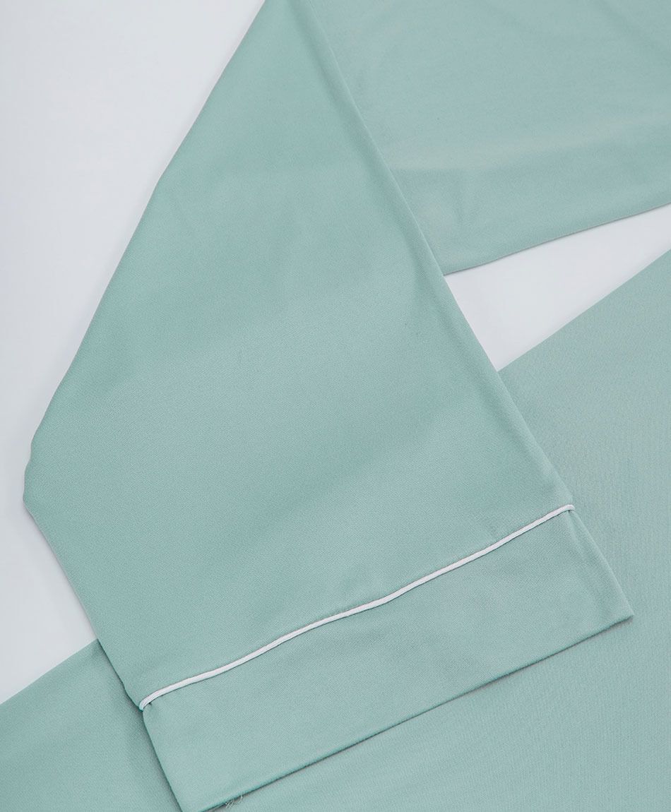 Pijama mujer camisero verde
