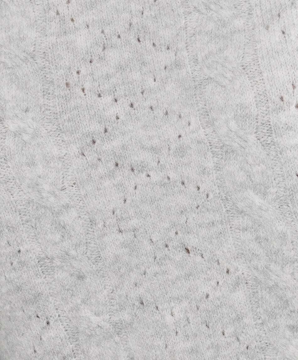 Sweater mujer jacquard tape grey